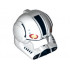 Minifigure, Headgear Helmet SW Clone Pilot with Open Visor and Black and Tan Markings Pattern : {бял}