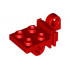 Plate, Modified 2 x 2 with Pin Hole on Side and Axle Hole on Bottom: {ярко червен}