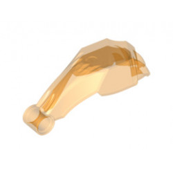 Paw 2 x 6 x 2 1/2 with Claws and Pin Hole: {прозрачно ярко оранжев}