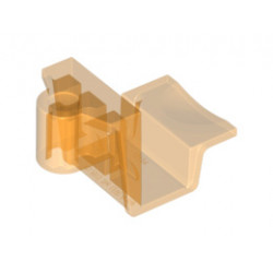 Minifigure, Utensil Seat (Chair) 4 x 2 x 2 with Axle Hole: {прозрачно ярко оранжев}