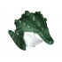 Torso/Head Alien, Leatherhead White Chest Pattern: {земно зелен}