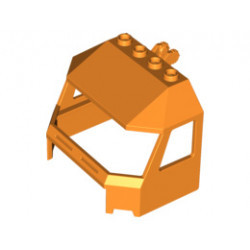 Windscreen 4 x 6 x 4 Cab with Hinge and 1 x 4 Bottom Cutout: {ярко оранжев}