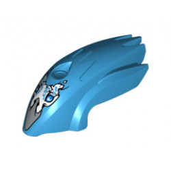 Flywheel Fairing Bird Shape with Silver Beak Voom Voom Pattern (70151): {тъмно небесносин}