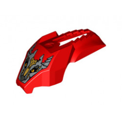Flywheel Fairing Wolf Streamlined Shape with Worriz Pattern (70149): {ярко червен}