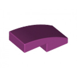 Плочка с дъга 1X2X2/3: {ярко червеникаво-виолетов}