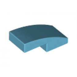 Плочка с дъга 1X2X2/3: {умерено небесносин}