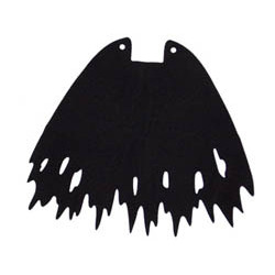 Hero Factory Cape, Large, Tattered: {черен}