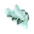 Hero Factory Creature Head, Jaw with Axle Hole with 4 Lime Eyes Pattern: {прозрачно светло син}
