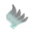 Hero Factory Wing, Feathered with Axle Hole and Marbled Trans-Light Blue Pattern: {бял}