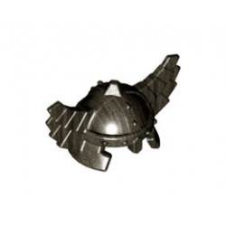 Minifigure, Headgear Helmet with Wings: {титаниево метален}