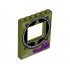 Panel 1 x 6 x 6 with Window with Round Sewer Opening Outline Pattern: {маслинено зелен}