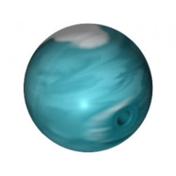 Ball, Bionicle Zamor Sphere with Marbled White Pattern: {прозрачно светло син}