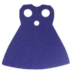 Minifigure, Cape Cloth, Extended with Round Bottom and 2 Top Holes: {светло виолетов}