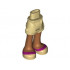 Mini Doll Friends Hips and Shorts, Medium Nougat Legs and Magenta Stripe on Tan Shoes Pattern: {тухлено жълт}