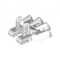 Hero Factory Foot with Four Short Claws and Ball Socket: {бял}