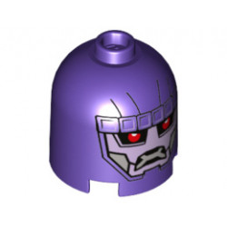 Brick, Round 2 x 2 x 1 2/3 Dome Top with Sentinel Face Pattern: {светло виолетов}