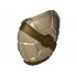 Minifigure, Turtle Shell with Stud with Dark Brown Horizontal and Diagonal Belt Pattern: {пясъчно жълт}
