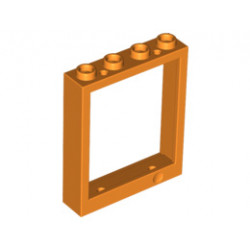 Рамка 1x4x4: {ярко оранжев}