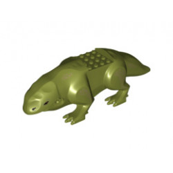 Dewback Body, Claws and Short Tail with Eyes and Nostrils and Leg Spots Pattern 1: {маслинено зелен}