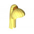 Minifigure, Hair Female Ponytail Long Straight with Gold Holder Pattern: {студено жълт}