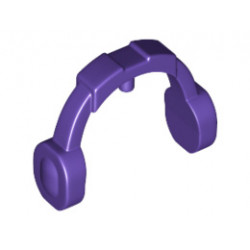 Minifigure, Ear Protectors / Headphones / Headset - Thick Arms: {светло виолетов}