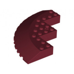 Кръг 90D 10X10, изкривен 18D: {нов тъмно червен}