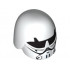 Minifigure, Headgear Helmet SW Rebel Cadet with Black Goggles Pattern: {бял}