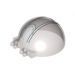 Windscreen 6 x 6 x 3 Canopy Half Sphere with Dual 2 Fingers and SW Rebel Ghost Pattern (75053): {прозрачно кафяв}