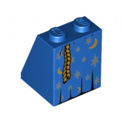Покривна плочка 2X2x2/65 градуса No.: {ярко син}