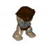 Body Giant, Mammoth with 3 Studs and Reddish Brown Mane Pattern: {пясъчно жълт}