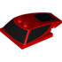 Wedge 6 x 4 x 1 1/3 with 4 x 4 Base with Black Windows Pattern: {ярко червен}