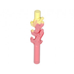 Wave Rounded Bar 4L with Flame Protusions and Marbled Trans-Yellow Pattern: {прозрачно червен}