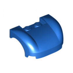 Vehicle, Mudguard 3 x 4 x 1 1/3 Curved Fenders: {ярко син}