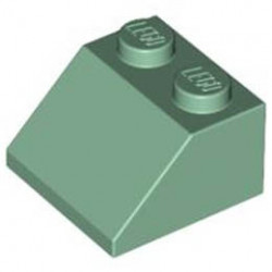 Покривна плочка 2X2/45° : {пясъчно зелен}