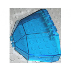 Windscreen 8 x 3 1/2 x 4 1/6 Canopy Half Octagonal: {прозрачно син}