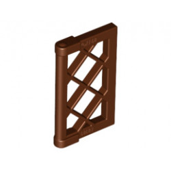 Прозорец 1/2 за рамка 1X4x3: {червеникаво-кафяв}