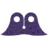 Minifigure, Cape Cloth, Pointed Collar with Iridescent Stars and Moons Pattern: {светло виолетов}