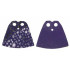 Minifigure, Cape Cloth, Standard with Iridescent Stars and Moons Pattern: {светло виолетов}