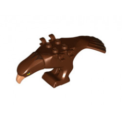 Eagle Body with Beak, Eyes and Dark Brown Head and Tail Feathers Pattern: {червеникаво-кафяв}