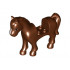 Horse with 2 x 2 Cutout, Brown Eyes, White Blaze Pattern and Black Mane & Tail Pattern : {червеникаво-кафяв}