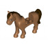 Horse with 2 x 2 Cutout, Brown Eyes, Dark Brown Mane and Tail Pattern : {умерен нуга}