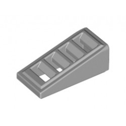Покривна плочка с решетка 1X2x2/3: {умерено каменно сив}