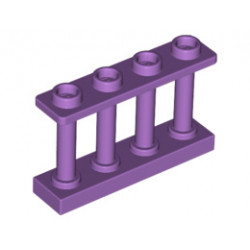 Ограда 1X4x2 с 4 стъда: {умерено лавандулов}
