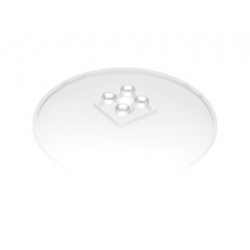 Dish 8 x 8 Inverted (Radar) - Hollow Studs: {прозрачен}