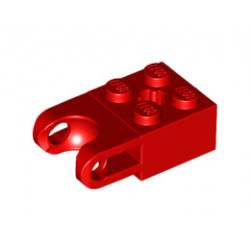 Тухличка 2X2 с ямка за топче: {ярко червен}