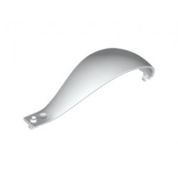 Panel 4 x 4 x 11 Curved Tapered with Clip at Each End: {бял}