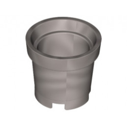 Container, Bucket without Handle Holes: {сребърно метален}