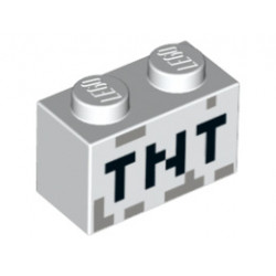 Тухличка 1X2 No. 36: {бял}