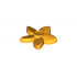 Friends Accessories Hair Decoration, Flower with Pointed Petals and Pin: {огнено жълто-оранжев}