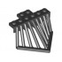 Plate, Modified 2 x 6 with Sloped Bars (Cow Catcher) : {черен}
